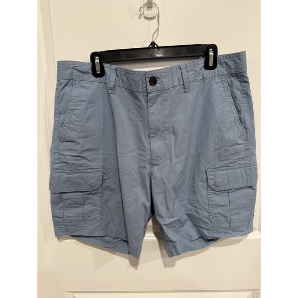 Michael Kors Men's Mid Rise Flat Front Cargo Shorts LightLight Blue Sz 36 - Picture 1 of 9